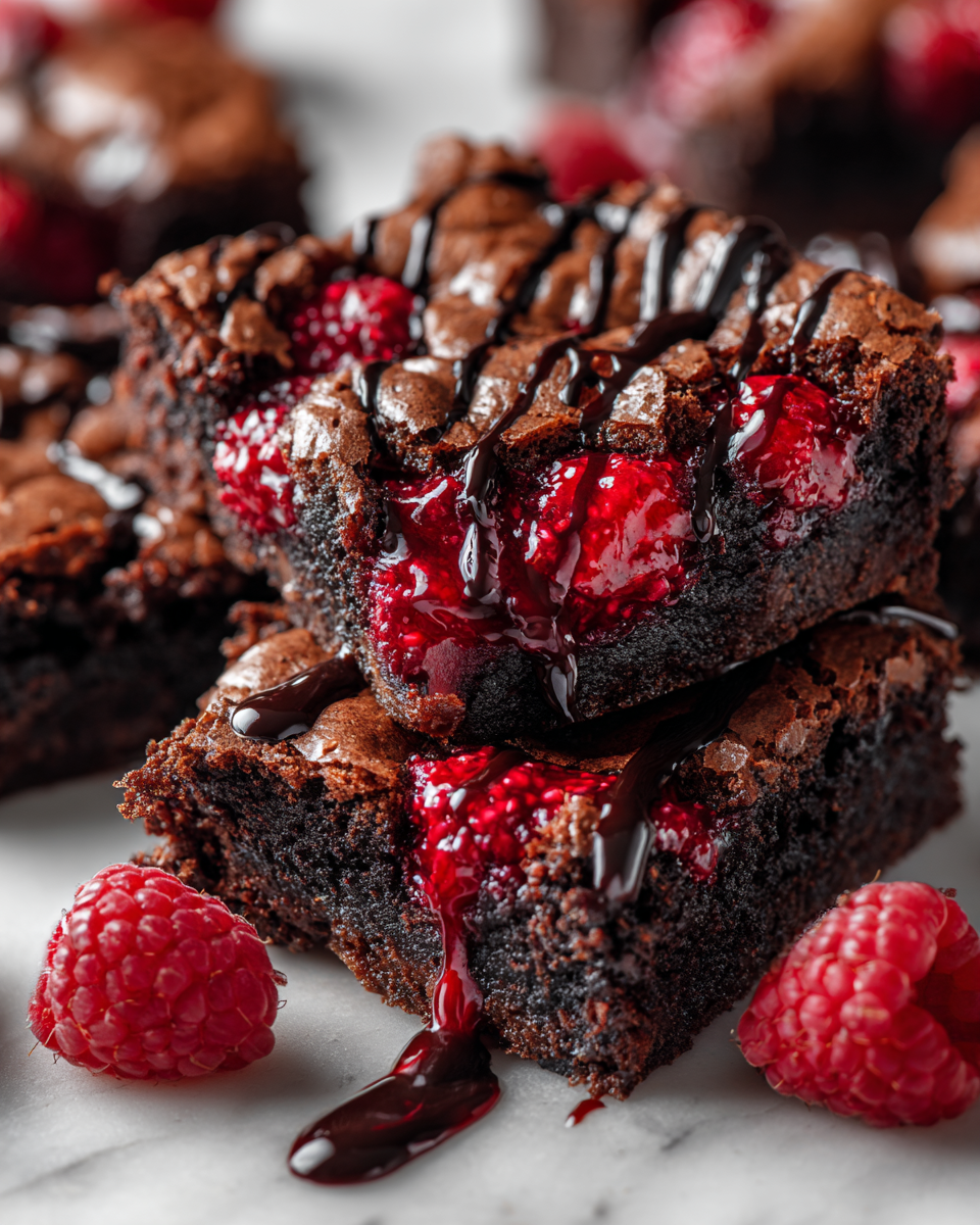 Brownies spettrali con marmellata di lamponi, ricetta Halloween