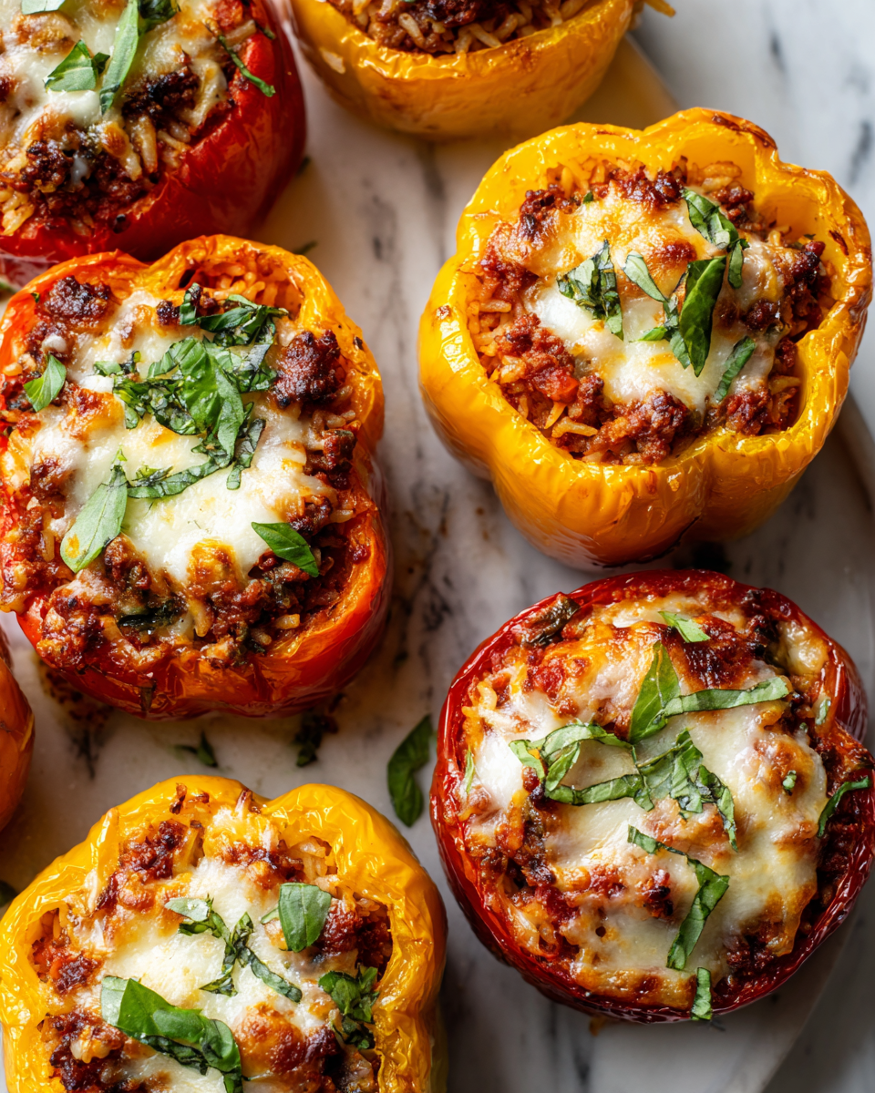 Casseruola di peperoni ripieni, un piatto autunnale ricco di sapori e perfetto da condividere con la famiglia.