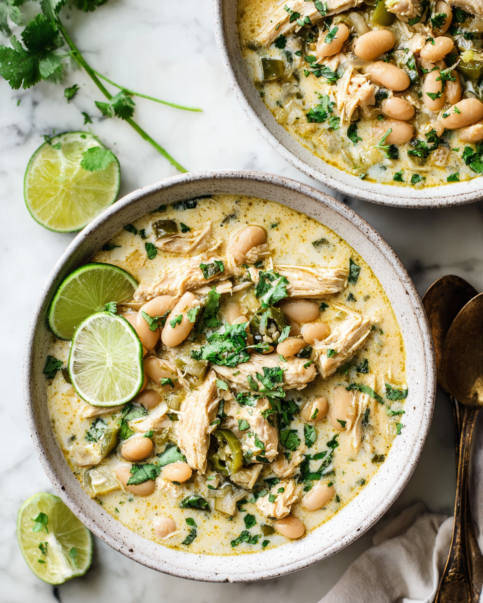 Cremoso Chili Bianco di Pollo per le Serate Autunnali Chili bianco di pollo con crema e spezie - ricetta autunnale