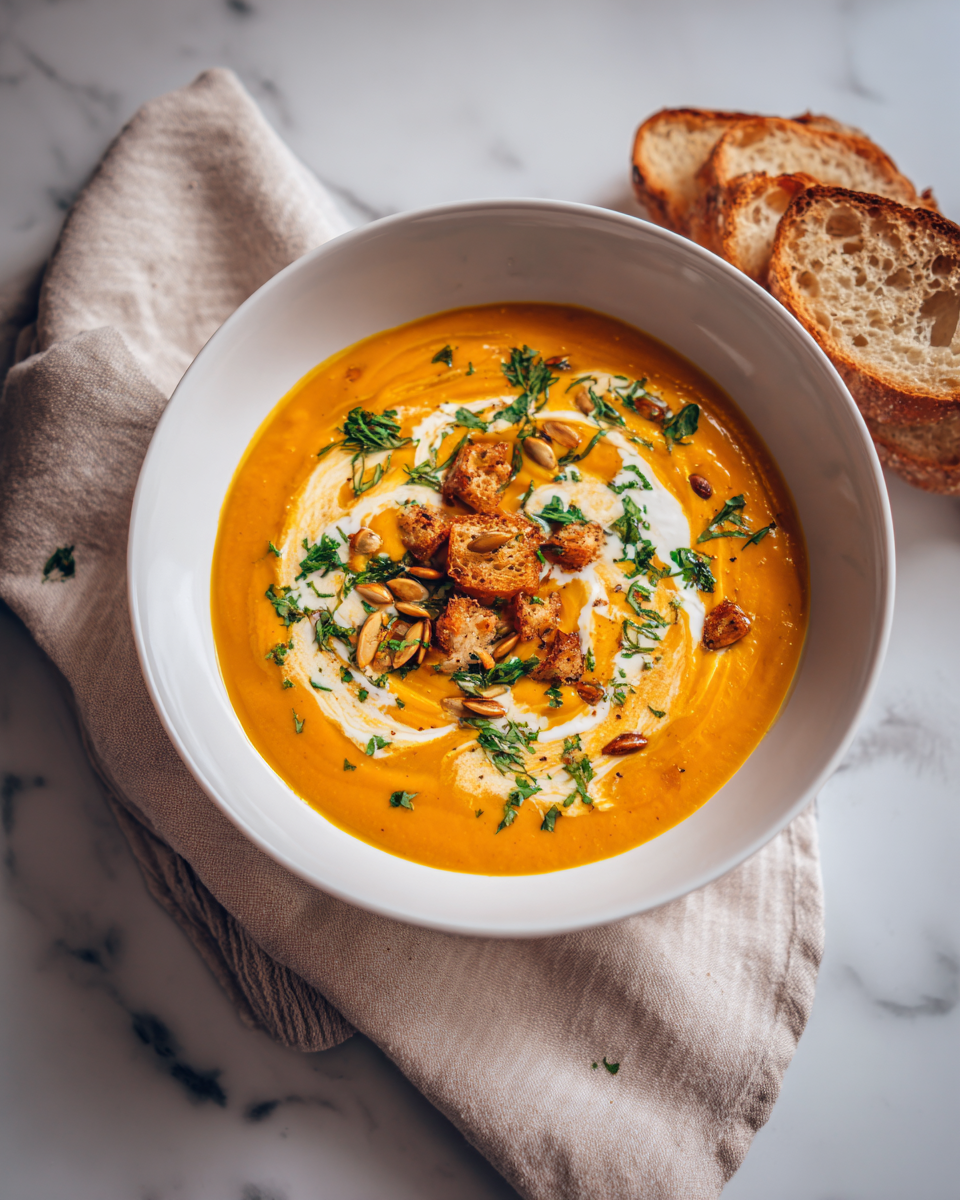 Riscalda le tue serate con una zuppa di zucca butternut cover image 2877