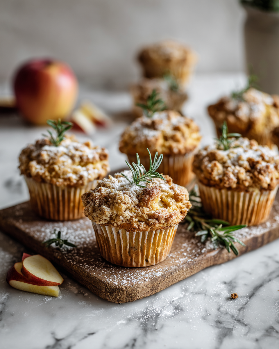 Cupcake di crumble di mele perfetti per dessert autunnali