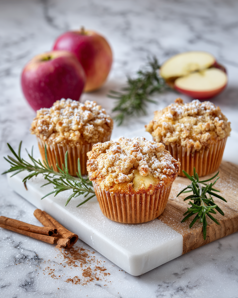 Cupcake di crumble di mele perfetti per dessert autunnali
