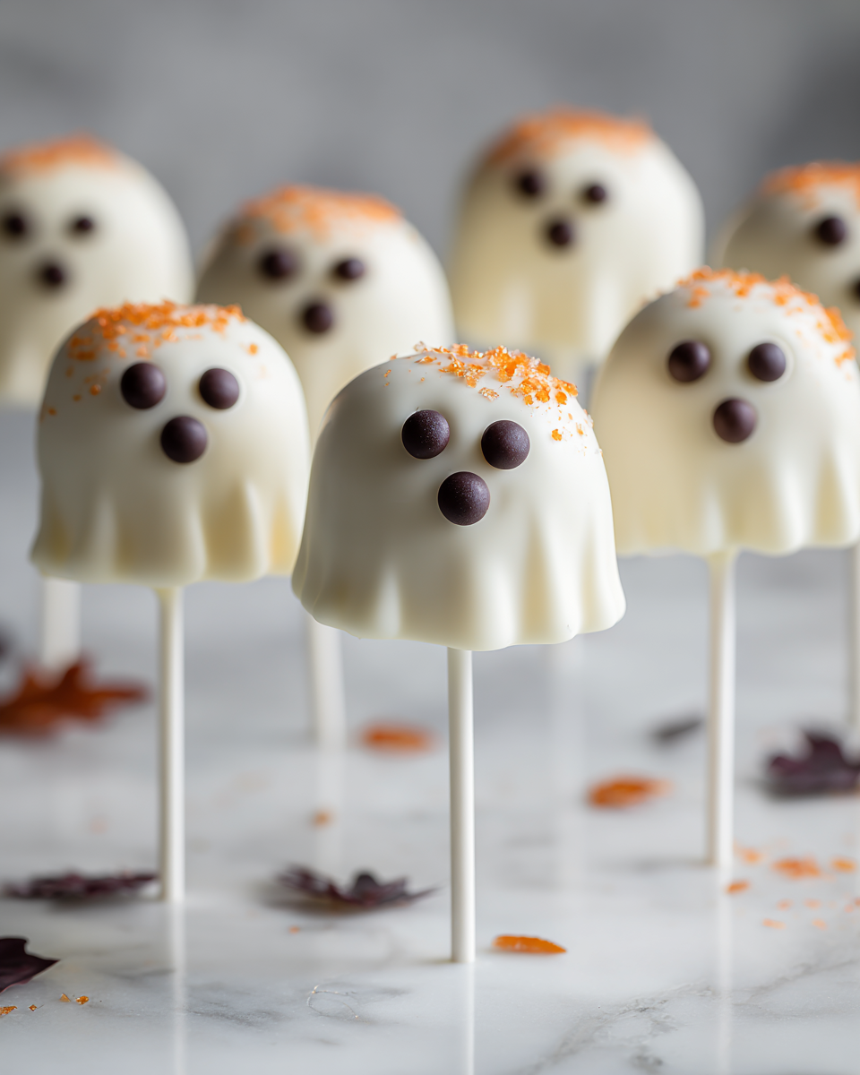 Cake pops a forma di fantasma, dolci divertenti per Halloween