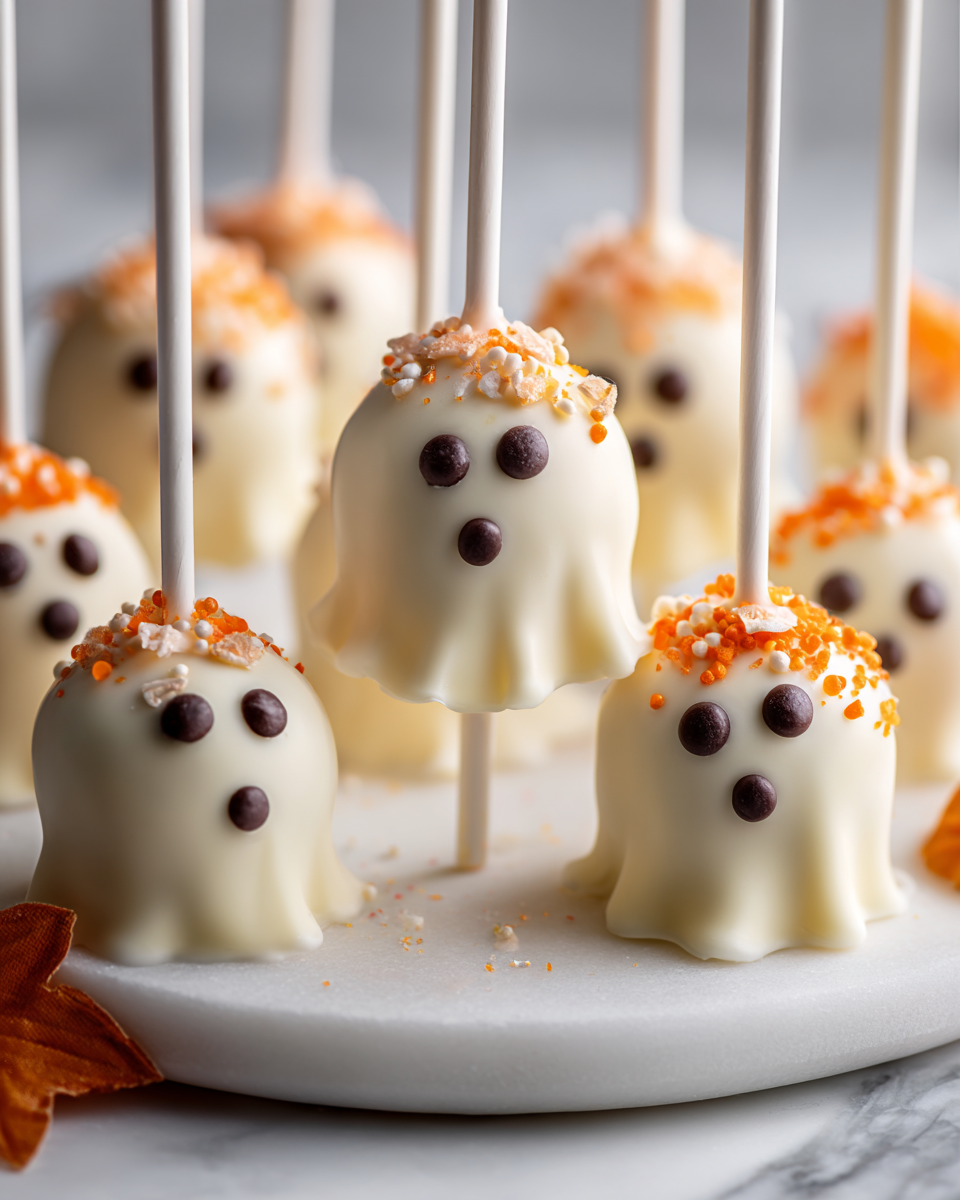 Cake pops a forma di fantasma, dolci divertenti per Halloween
