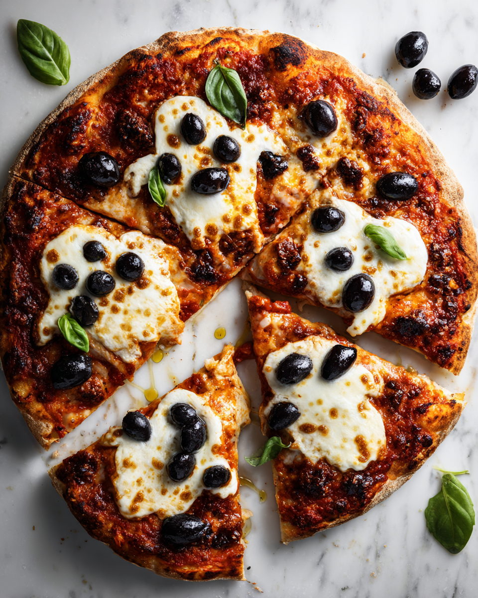 Scopri la Deliziosa Ghost Pizza per Halloween Ghost Pizza divertente e creativa per feste autunnali