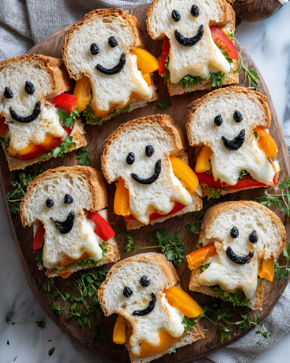 Divertenti Panini a Forma di Fantasma per Halloween Panini a forma di fantasma per Halloween, deliziosi e facili da preparare. Ideali per feste e divertenti da decorare!