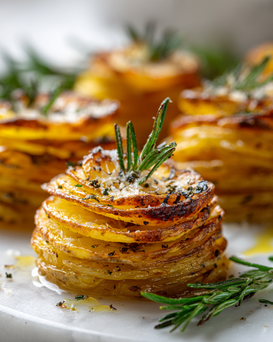 Deliziose Patate Accordion Perfette per l'Autunno Ricetta patate accordion croccanti e dorate per contorni autunnali