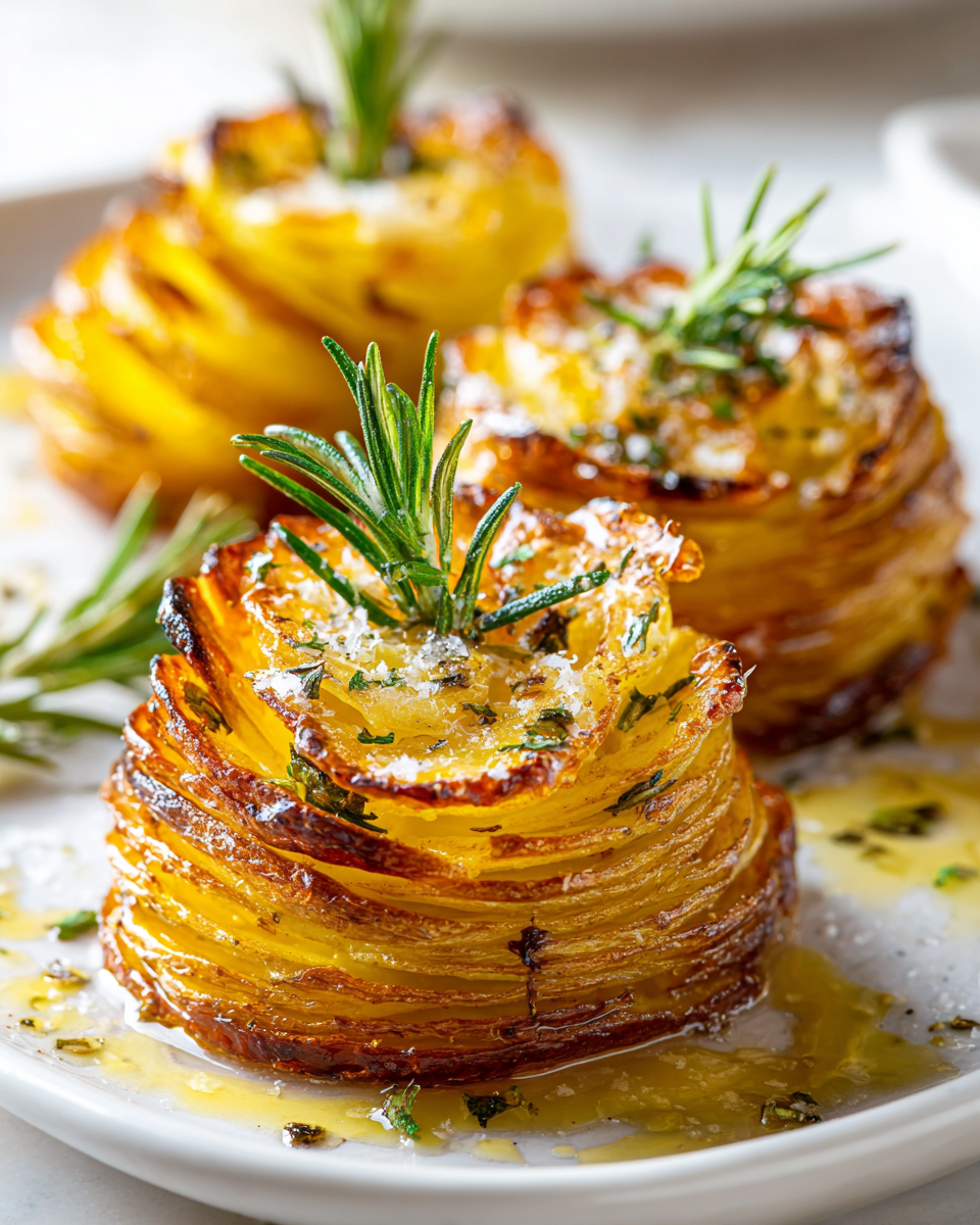 Deliziose Patate Accordion Perfette per l'Autunno Ricetta patate accordion croccanti e dorate per contorni autunnali