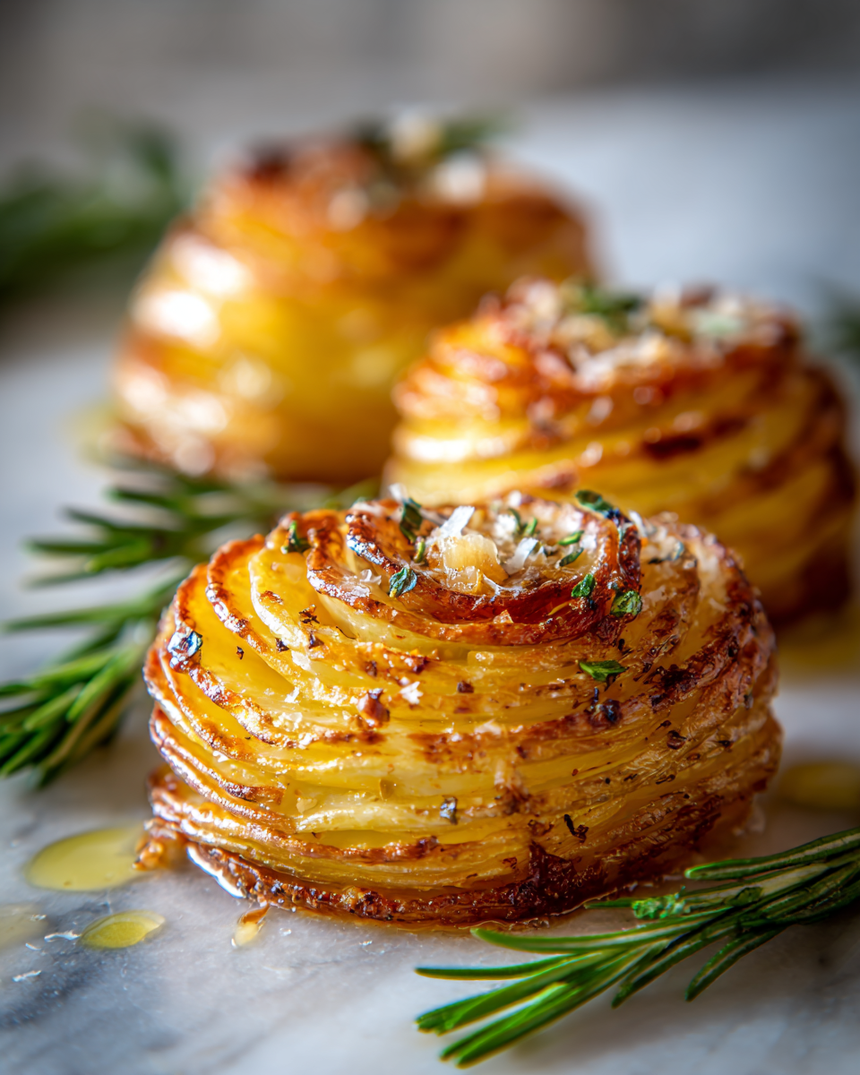 Deliziose Patate Accordion Perfette per l'Autunno Ricetta patate accordion croccanti e dorate per contorni autunnali