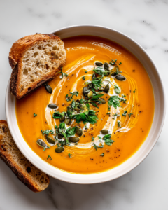 Pagina iniziale zuppa di zucca cremosa 1