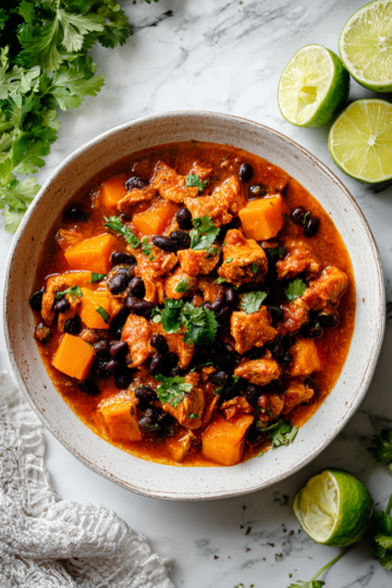 Chili di Tacchino e Zucca Butternut: Comfort Food Autunnale Chili di Tacchino e Zucca Butternut caldo e confortante, ricetta autunnale.