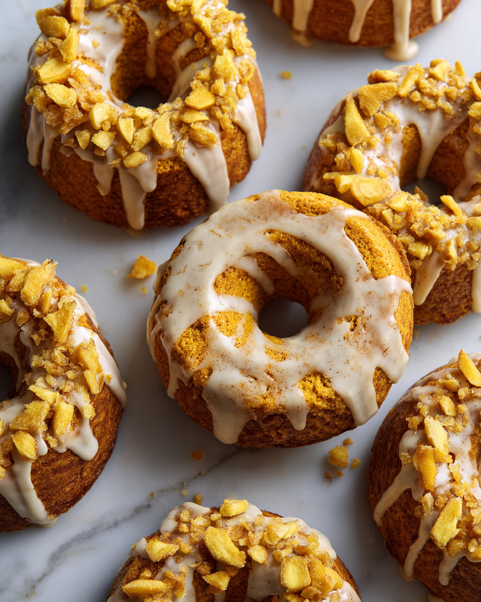 Deliziosi donut di zenzero al forno, un dolce perfetto per le feste, facile da preparare e ricco di spezie autunnali.