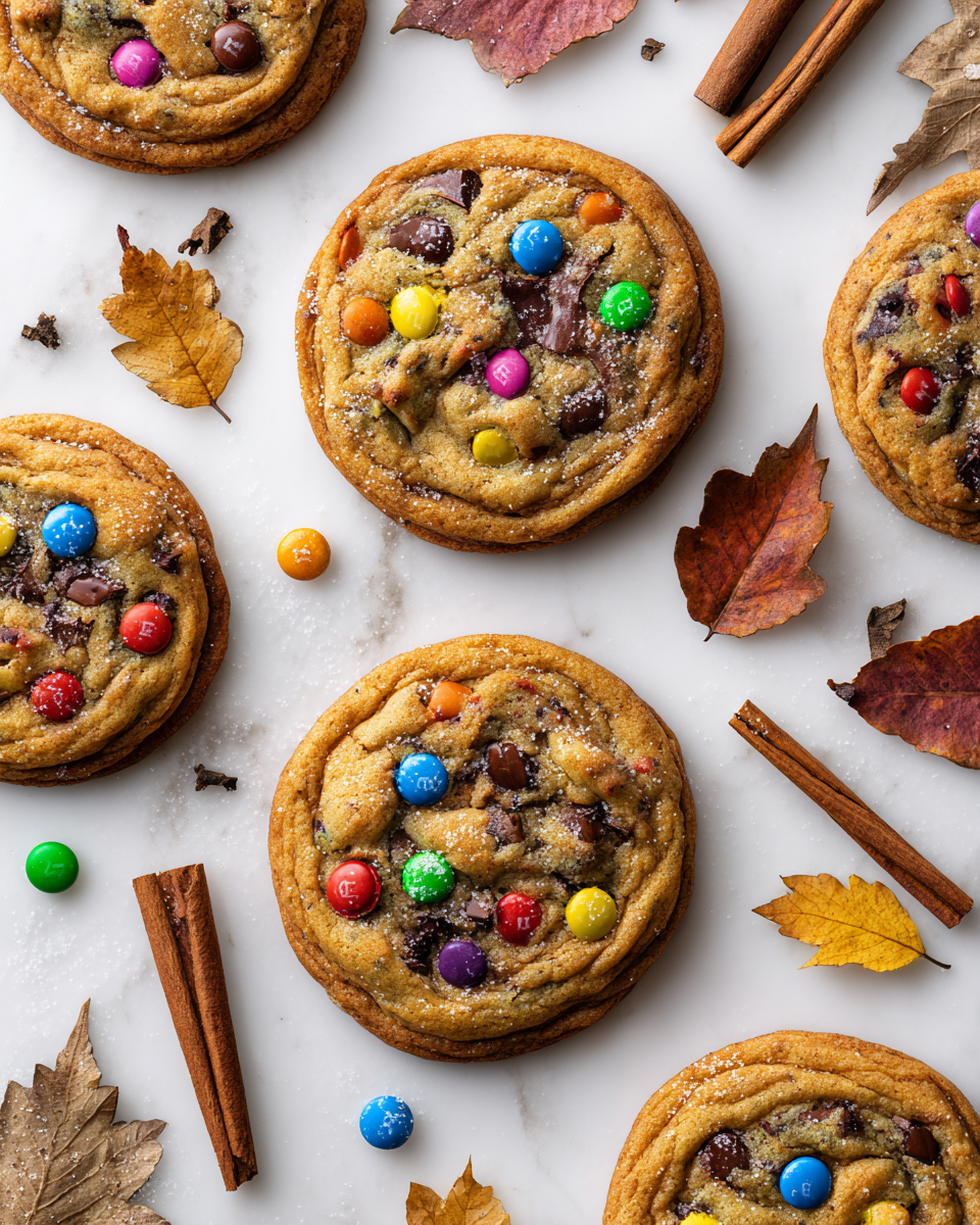 Hocus Pocus Cookies: Magia d'Autunno Deliziosi Hocus Pocus Cookies, biscotti autunnali con M&M's.
