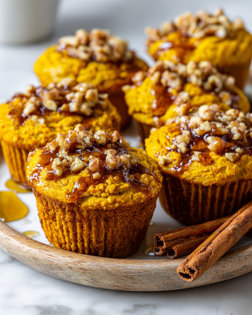Deliziosi muffin di zucca butternut appena sfornati, umidi e profumati, perfetti per l’autunno.