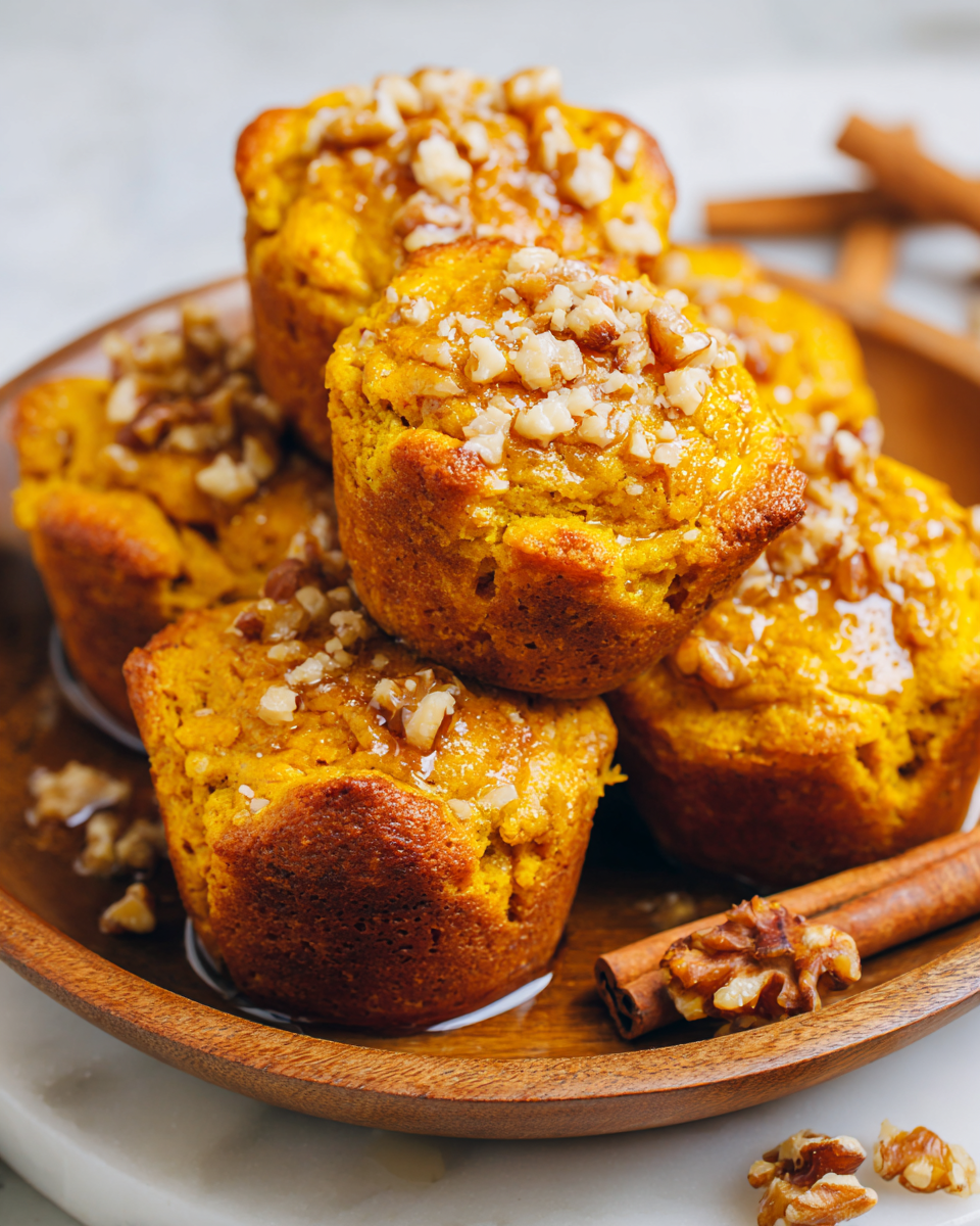 Deliziosi muffin di zucca butternut appena sfornati, umidi e profumati, perfetti per l’autunno.