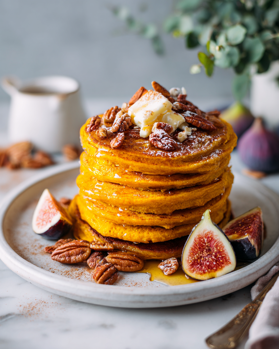 Pancake di zucca autunnali, colazione sana, ricetta facile, sapori d'autunno