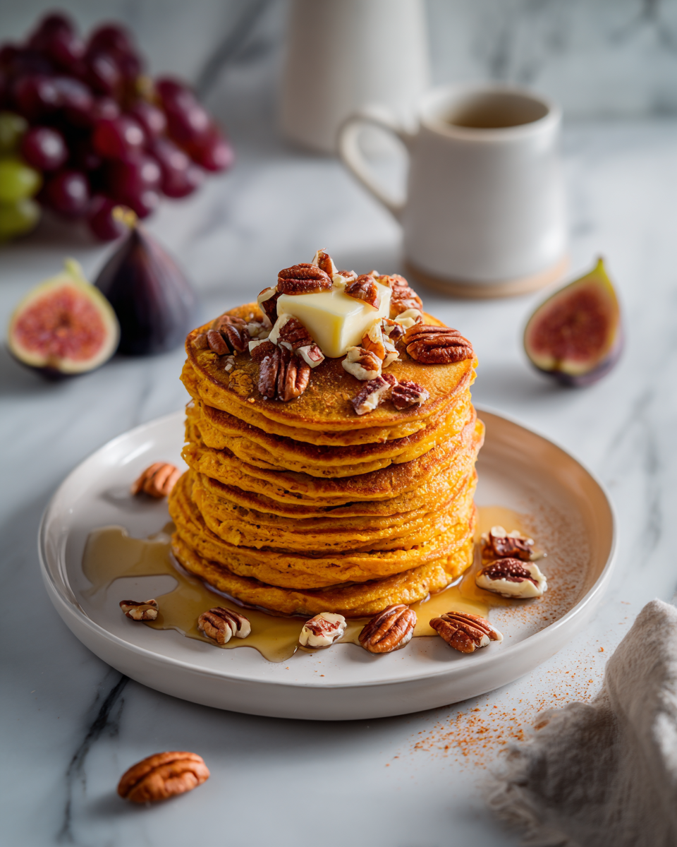 Pancake di zucca autunnali, colazione sana, ricetta facile, sapori d'autunno