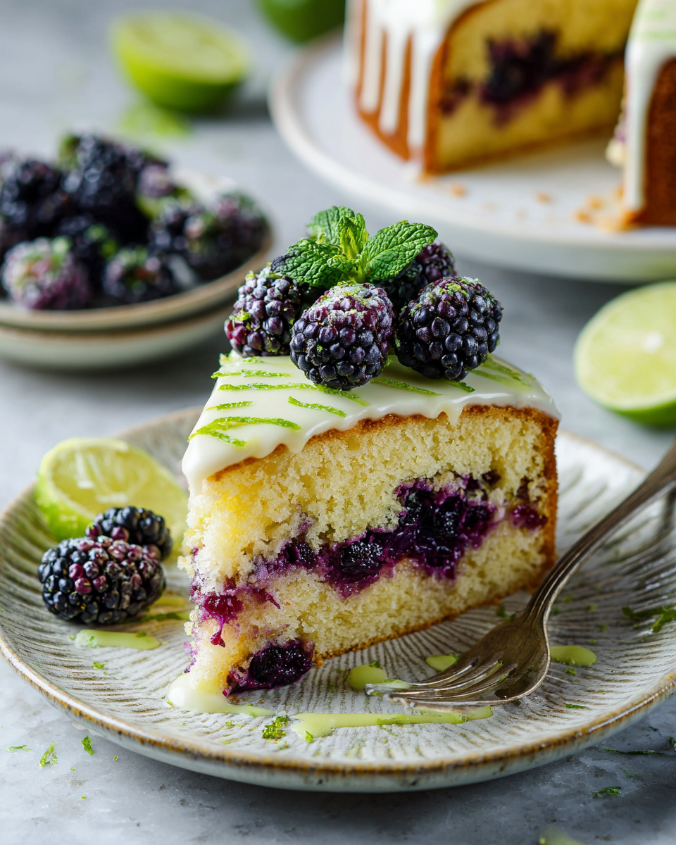 Torta Umida di Lime e More per l'Autunno Torta di lime e more autunnale, dolce umido e fragrante, ricetta facile per celebrare l'autunno.