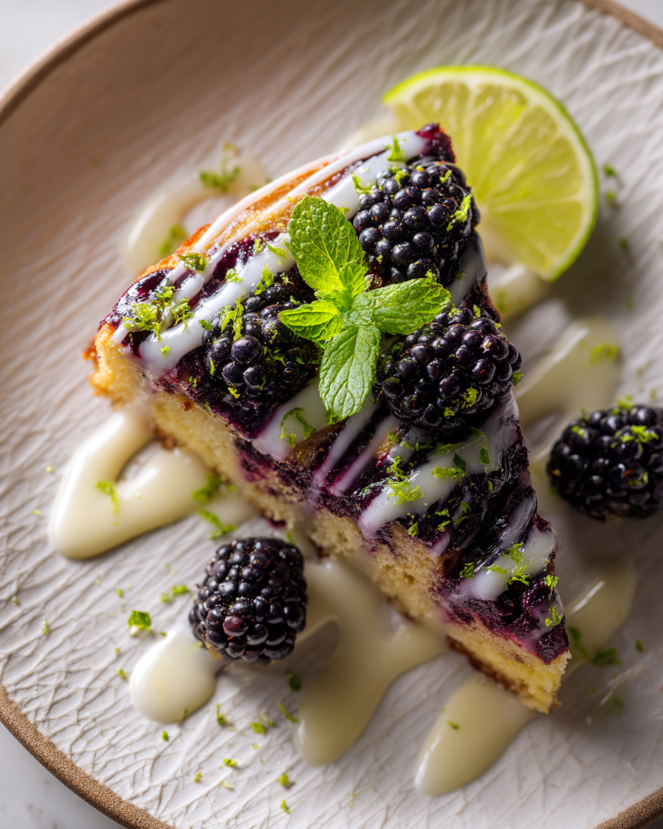 Torta Umida di Lime e More per l'Autunno Torta di lime e more autunnale, dolce umido e fragrante, ricetta facile per celebrare l'autunno.