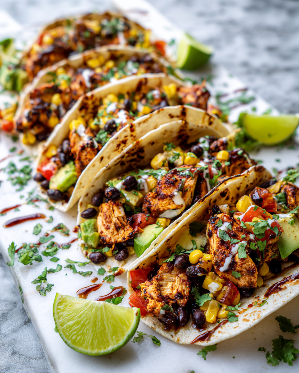 Delizioso Burrito di Pollo Chipotle per le tue Feste Burrito di pollo chipotle con avocado e lime, ideale per feste.